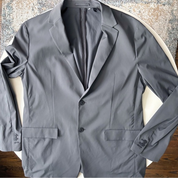 Theory Men’s Simons Neoteric Performance Blazer Jacket Size 44R Gray - Picture 1 of 7